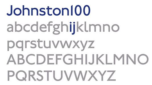 Johnston100 behält die charakteristischen rautenförmigen 'Tittles' bei