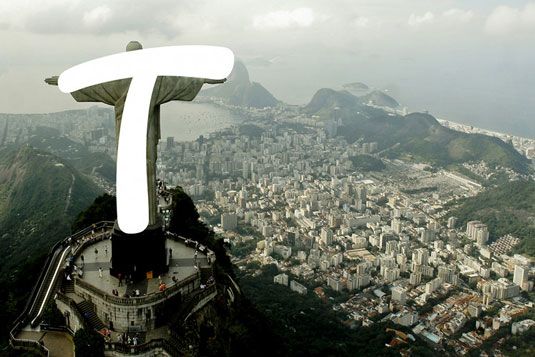 Offizielle olympische Bilder zeigen, wie ikonische Bilder von Rio die neue Schrift inspiriert haben (Foto: Dalton Maag)