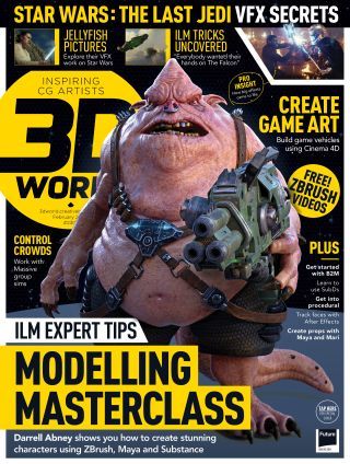 3D World issue 230 -kansi, jossa on Star Wars VFX -salaisuuksia