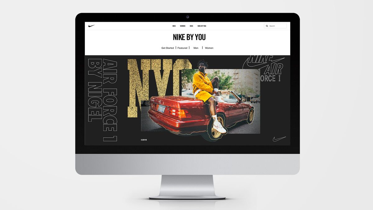 Nike By You Homepage