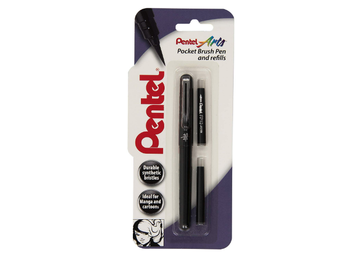 El mejor bolígrafo para los toques finales: Pentel Brush Pen
