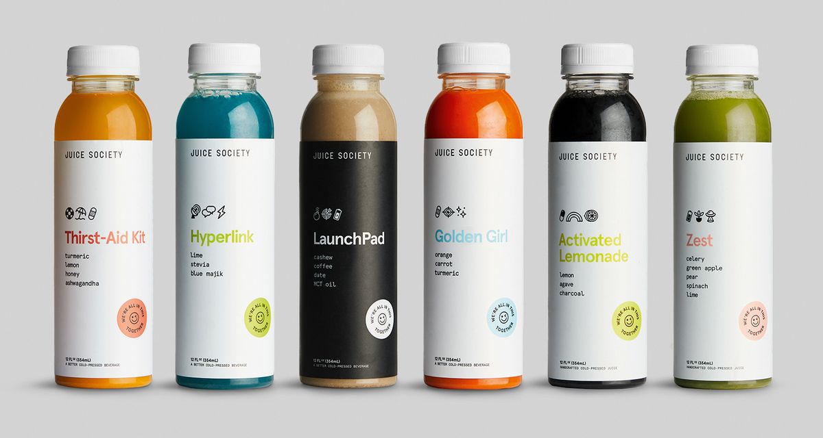Diseño de packaging: Juice society