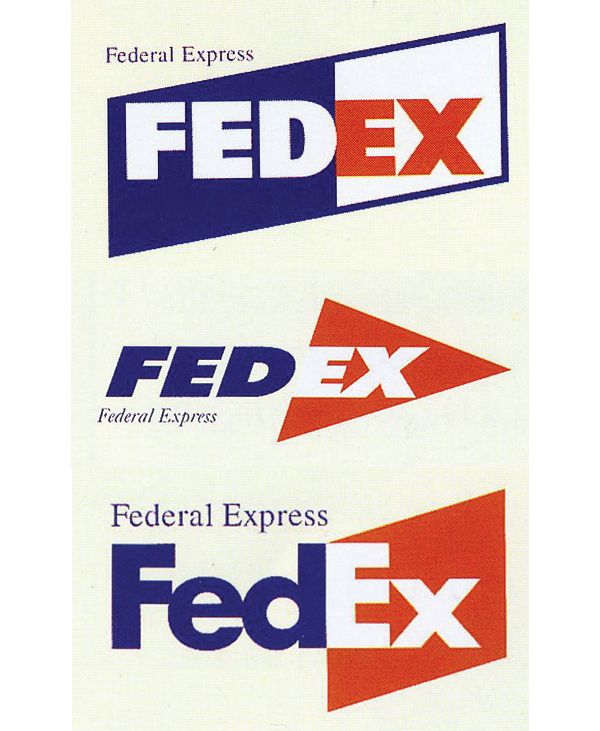 Los mejores logotipos: tres diseños de logotipos de FedEx diferentes
