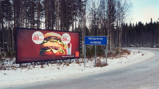 Plakatwerbung: McDonald