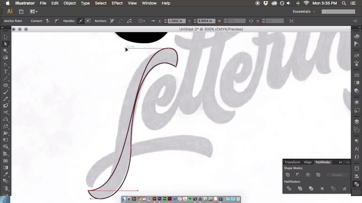 Tutoriales de arte vectorial: letras cursivas