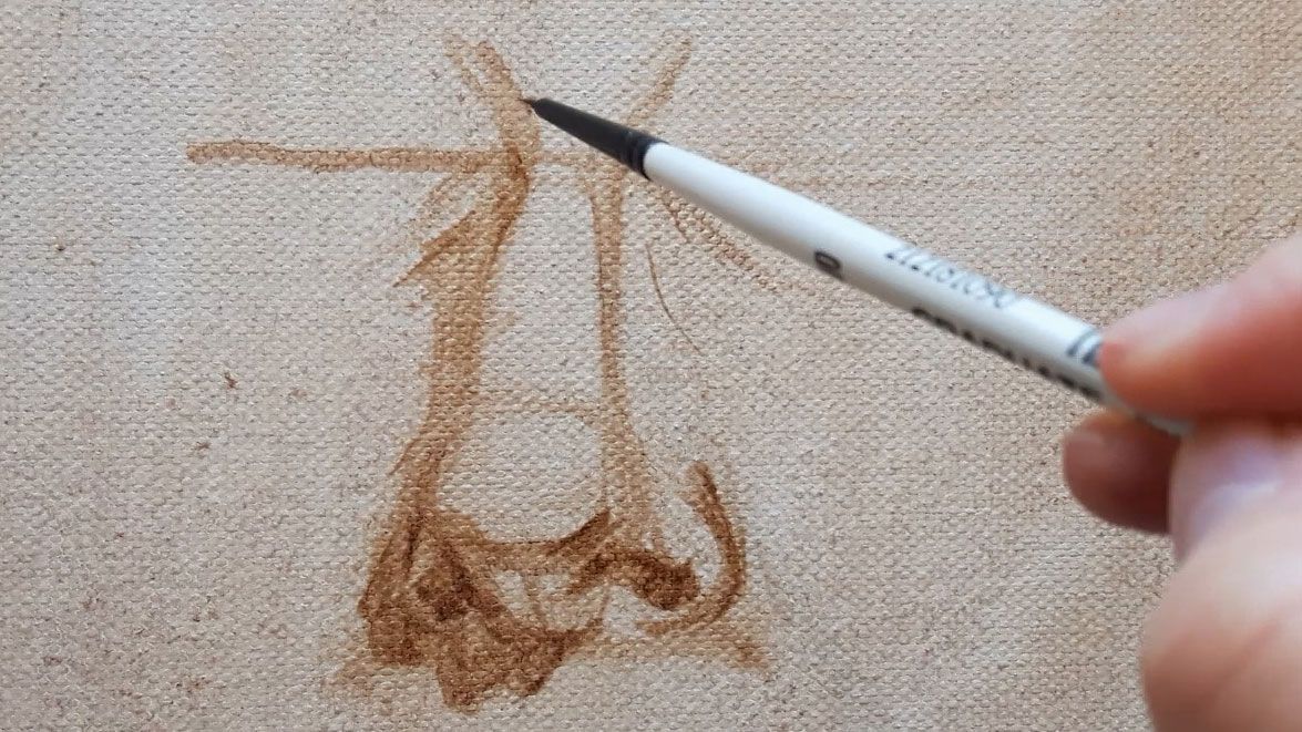 So zeichnen Sie eine Nase: Umriss der Nase mit mehr Details