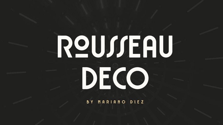Meilleures polices gratuites: Sample of Rousseau Deco