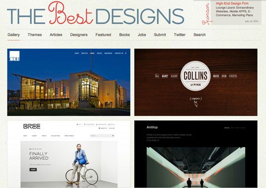 Galerie du site Web: Les meilleurs designs
