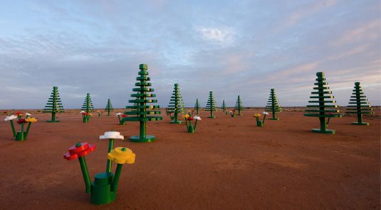 Arte de Lego: bosque de Lego