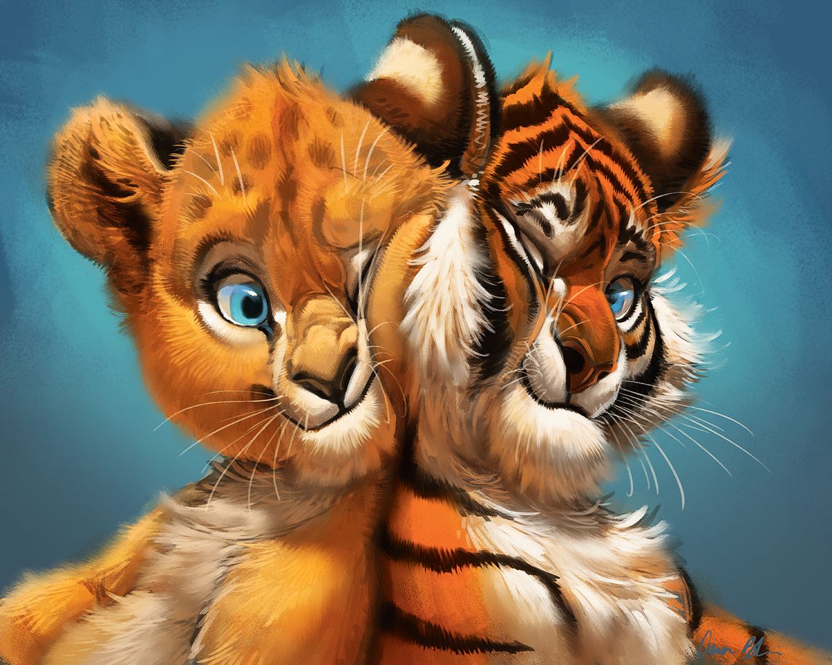 Aaron Blaise: Löwe / Tiger