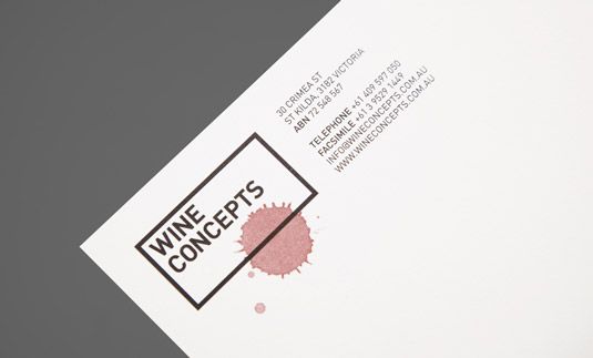 Briefkopfdesign: Weinkonzepte