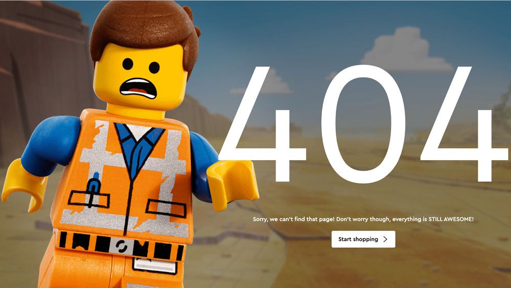 404 pages: LEGO