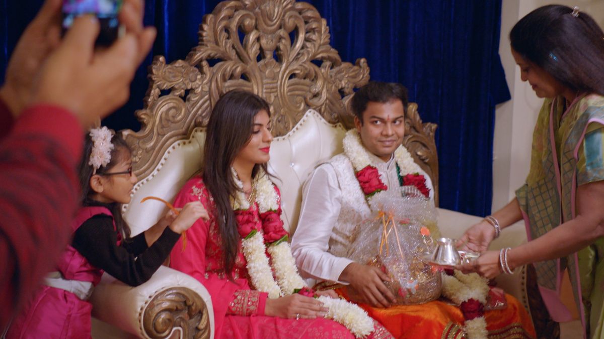 Indisches Ehepaar heiratet