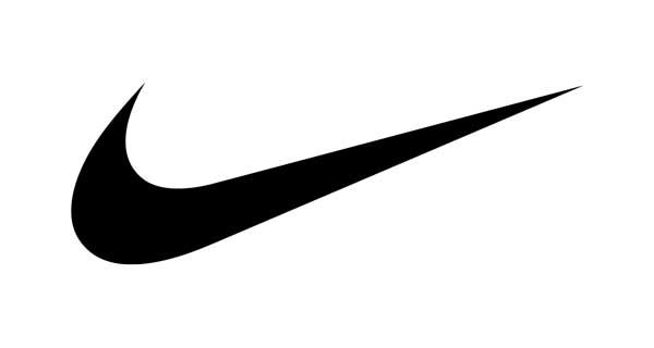 Meilleurs logos: le logo Nike tick en noir