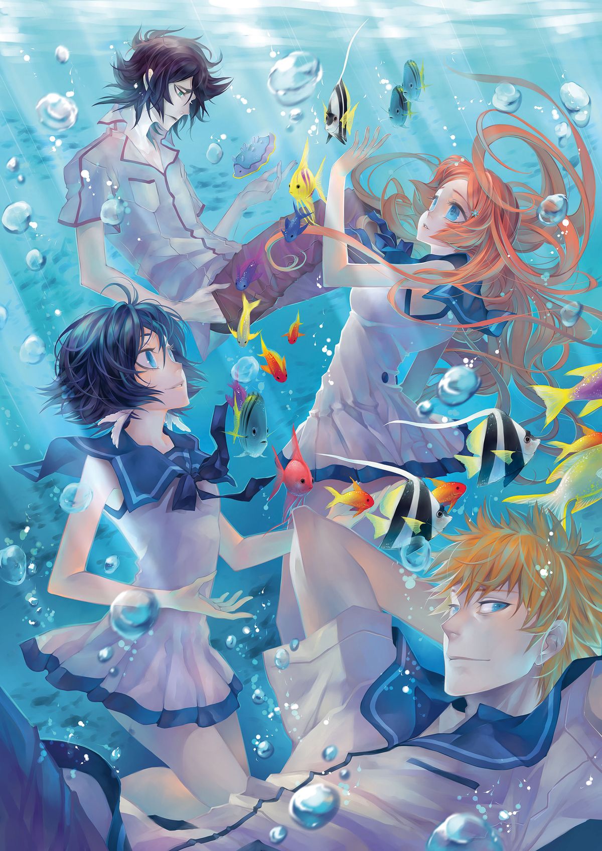 Aquamarine es un cruce entre el mundo de Nagi no Asukara y Bleach.