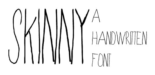 Beste kostenlose Handschriften: Skinny