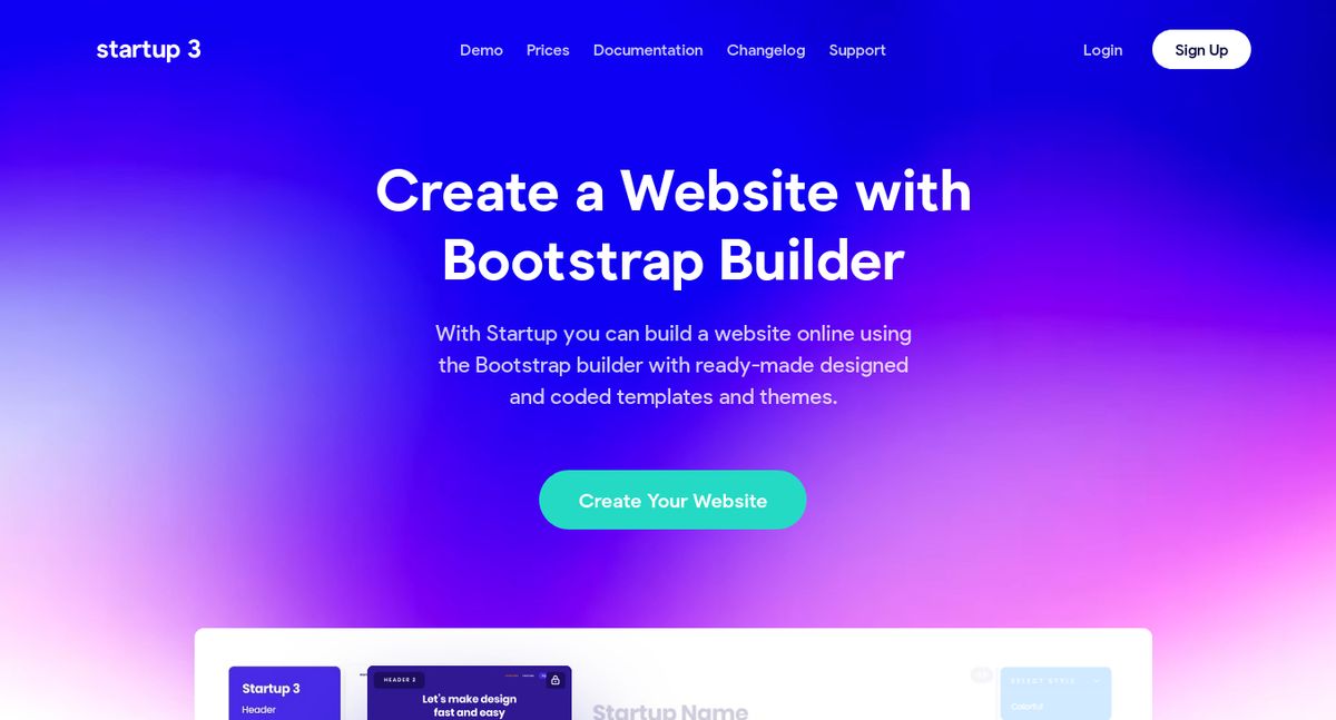 Créer un site Bootstrap sans écrire de code [Image: Designmodo]