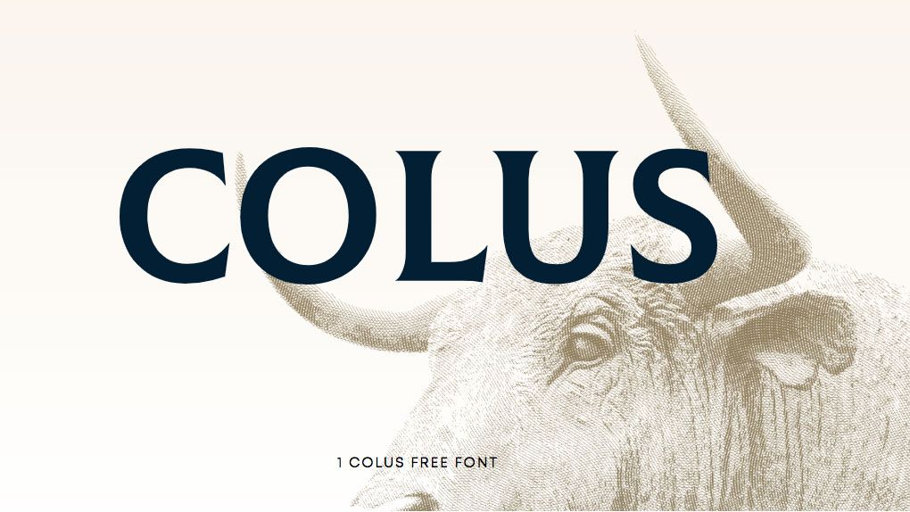 Най-добрите безплатни шрифтове: Пример за Colus