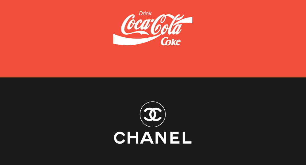 Logos Coke et Chanel