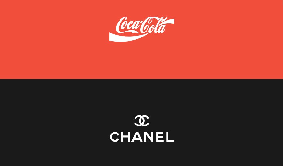 Logos Coke et Chanel