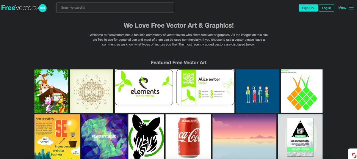 Arte vectorial libre: FreeVectors.net