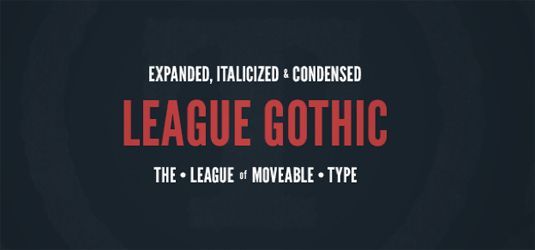 Polices Web gratuites League Gothic
