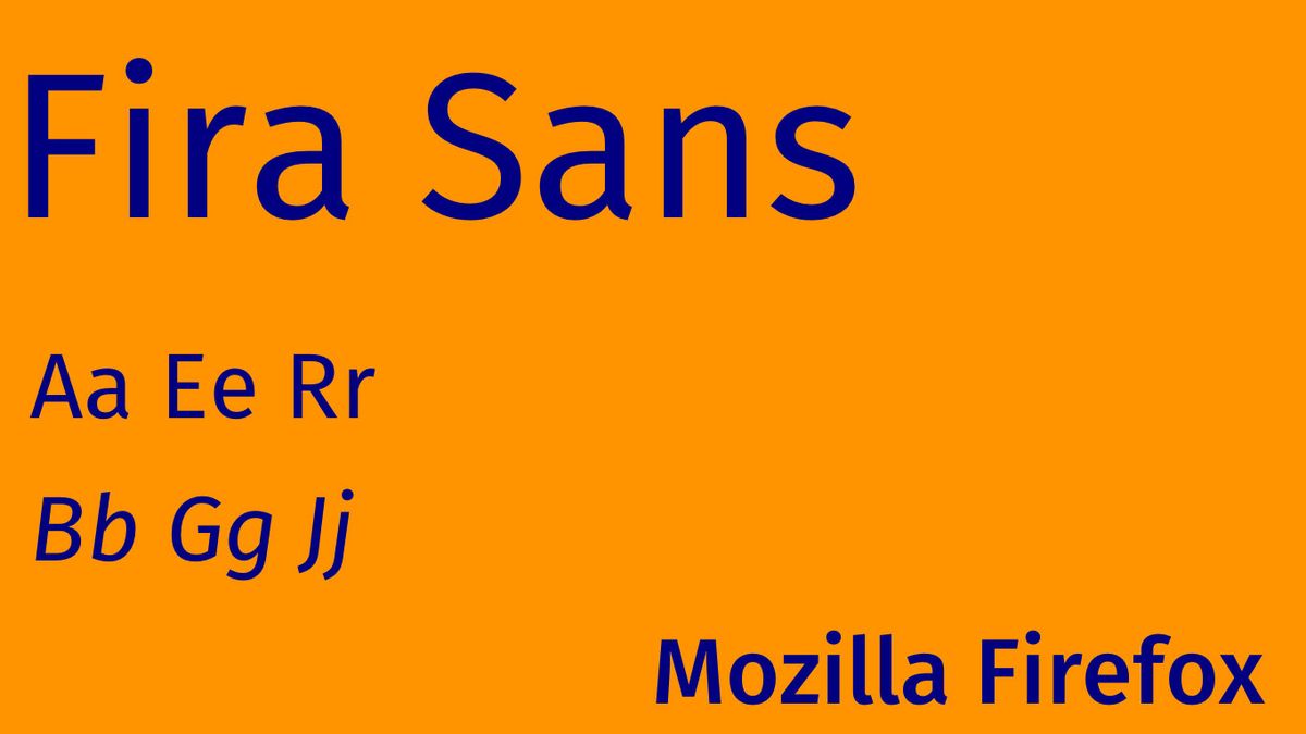 Kostenlose Web-Schriftarten: Fira Sans
