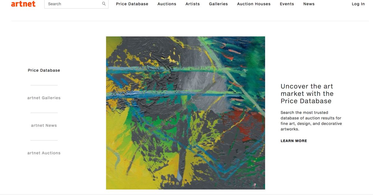 galerías de arte online: artnet