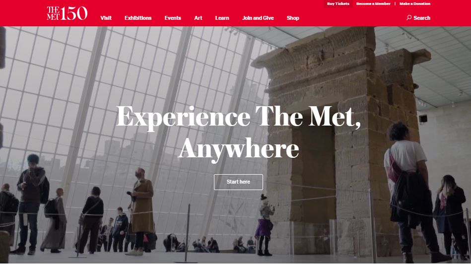 galerías de arte en línea: The Met