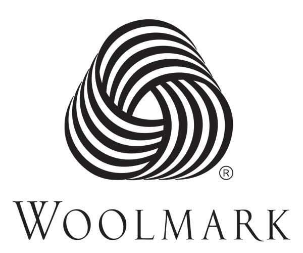 Meilleurs logos: logo Woolmark sur fond blanc