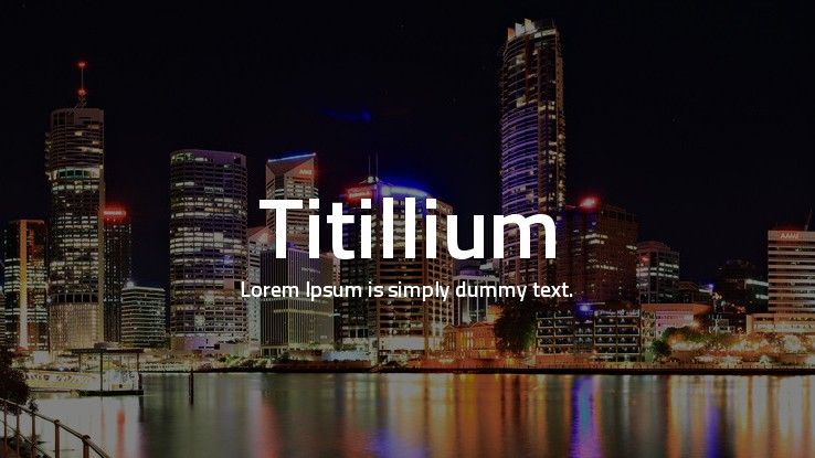 Beste kostenlose Schriftarten: Probe von Titillium