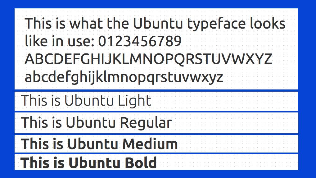 Beste kostenlose Schriftarten: Beispiel für Ubuntu
