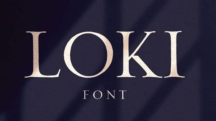 Beste kostenlose Schriftarten: Beispiel von Loki
