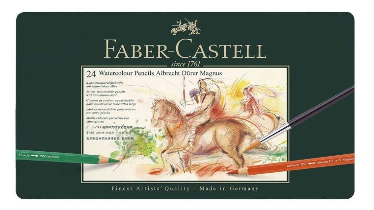 Lápices acuarelables: juego de 24 lápices Faber-Castell Albrecht Durer Magnus