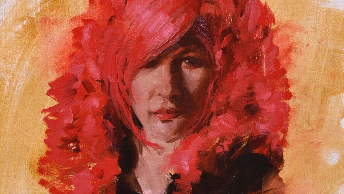 Porträt einer Frau mit roten Haaren