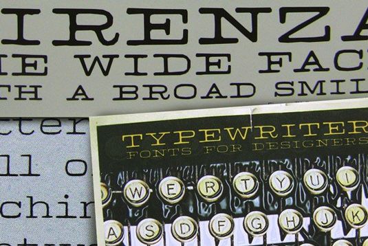 Fuentes de máquina de escribir: Firenza