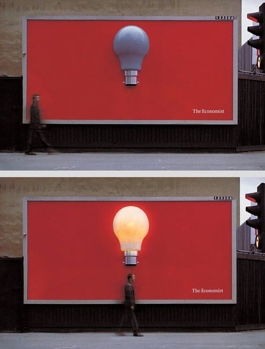 Reklámtábla reklám: The Economist