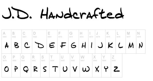 Beste kostenlose Handschriften: J.D Handcrafted