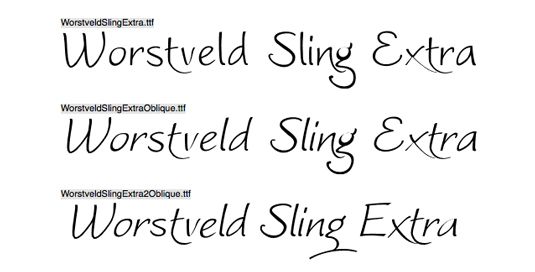 Beste kostenlose Handschriften: Worstveld Sling