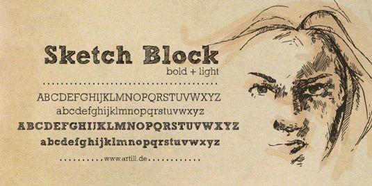Beste kostenlose Handschriften: Sketch Block