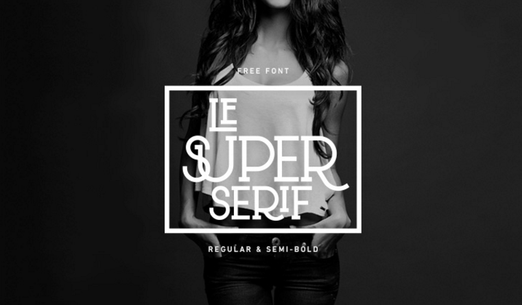 Най-добрите безплатни шрифтове: Пример за Le Super Serif