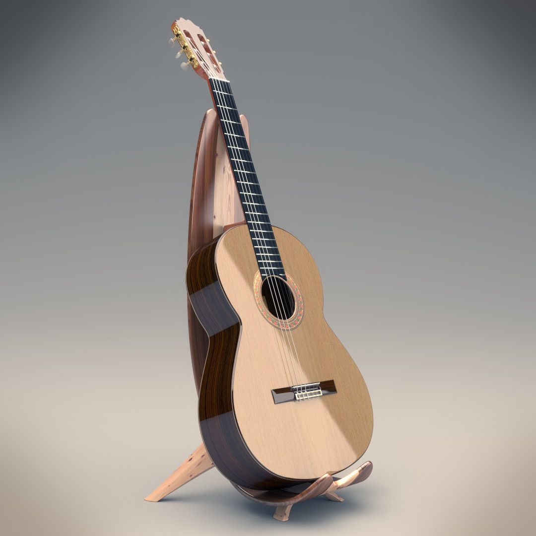 Modelos 3D gratuitos: guitarra