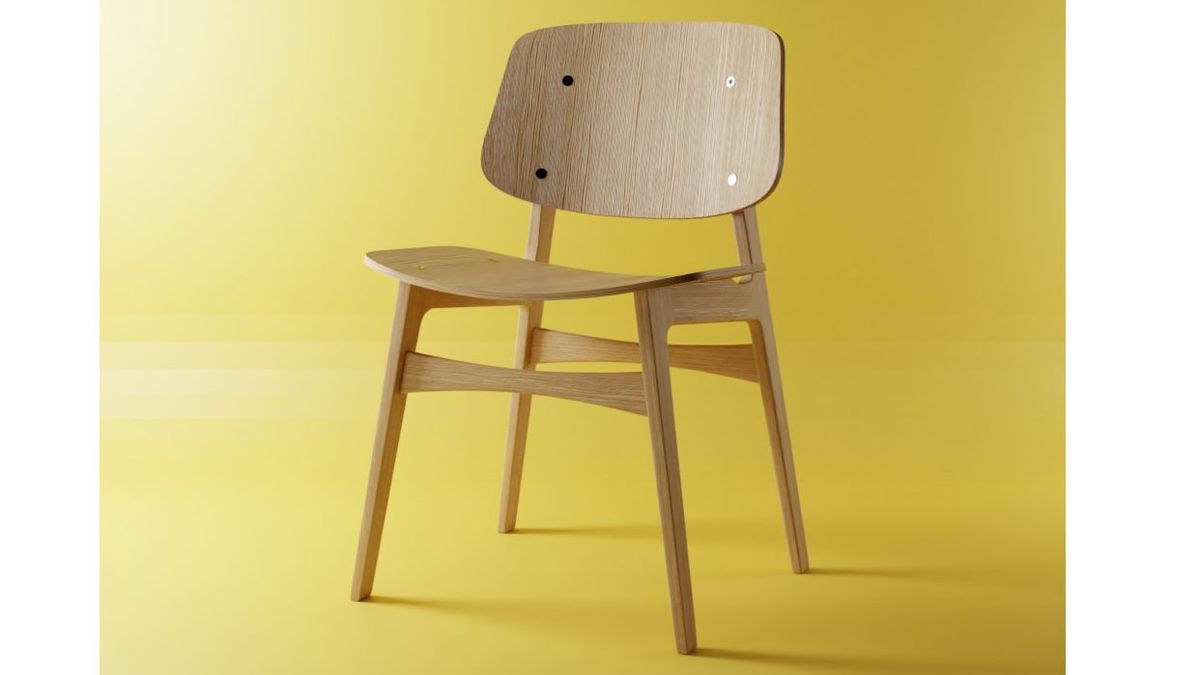 Modelos 3d: silla de madera