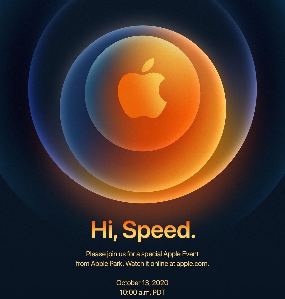 Invitation à un événement Apple