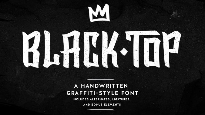 Besplatni fontovi za grafite: Black Top