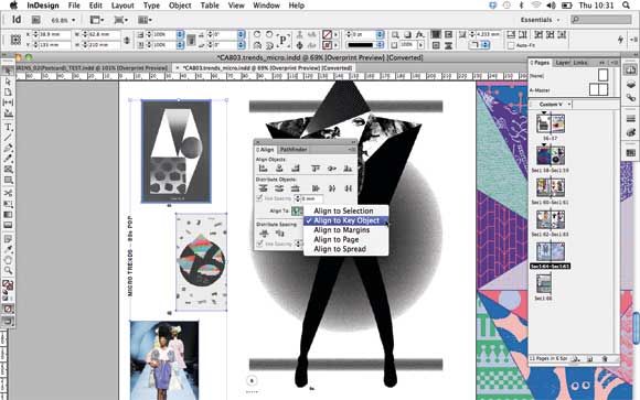 Adobe InDesign CS6: Schlüsselobjekt ausrichten