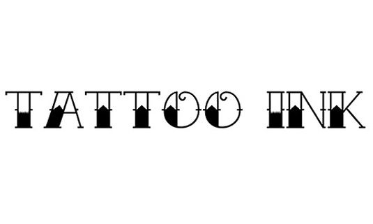 Fuentes de tatuaje gratis: Ink