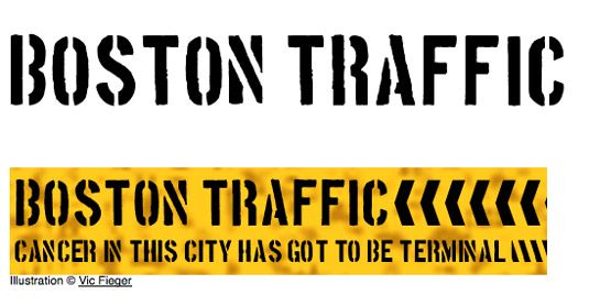 fuente de plantilla gratuita: Boston Traffic