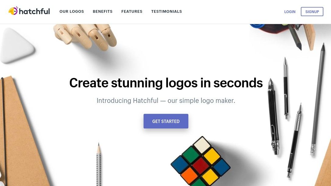Meilleur logiciel de création de logo gratuit: page d
