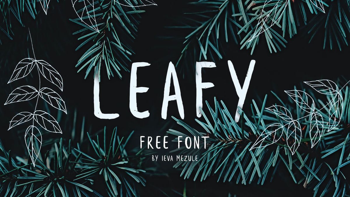 Fuentes de pincel gratuitas: Leafy